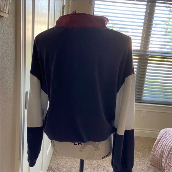Pacsun LA Hearts Color Block Quarterzip - Picture 4 of 4